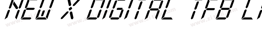 New X Digital tfb Li字体转换